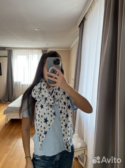 Платок хлопок,шелк Италия