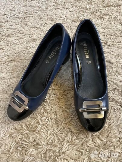 Туфли женские кожаные 39