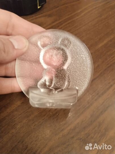 Настольная тарелочка Олимпийский мишка СССР