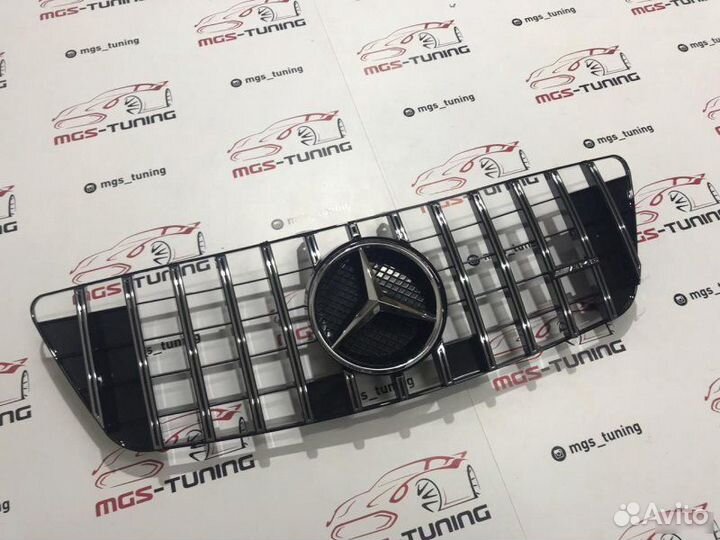 Решетка ML-Class Хром звезда w164 GT AMG
