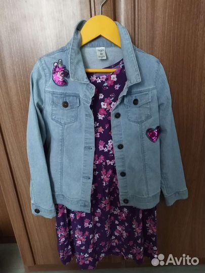 Куртка carters + платье Джимбори 8 лет