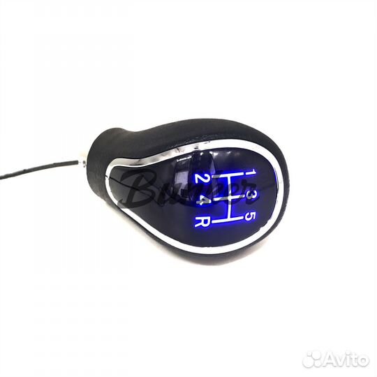 01417 Ручка кпп SalMan с подсветкой blue