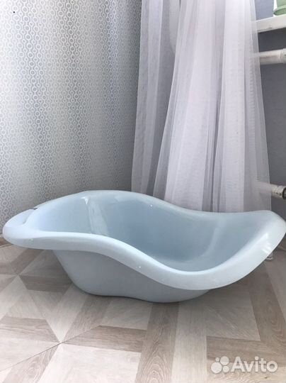 Ванночка + горка для купания