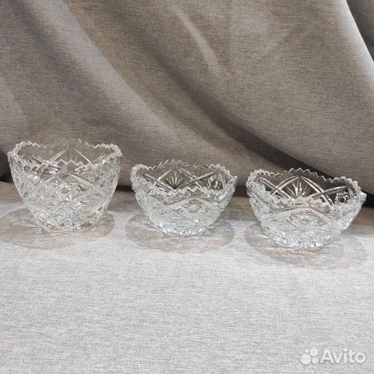 Салатник хрустальный СССР