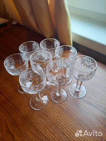 Рюмки хрустальные 8 шт