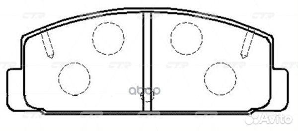 Колодки тормозные дисковые задние Mazda RX-7 II
