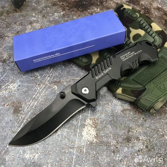 Нож складной туристический сталь 440с