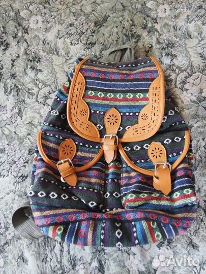 Рюкзак из гобеленовой ткани