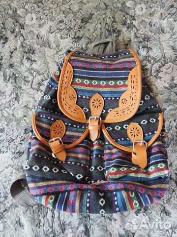 Рюкзак из гобеленовой ткани