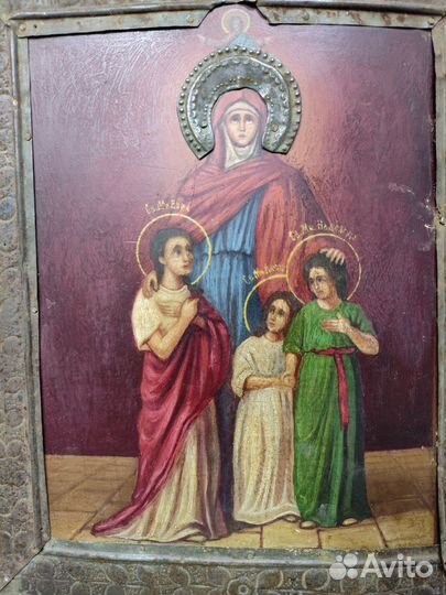 Икона Вера Надежда Любовь и мать София