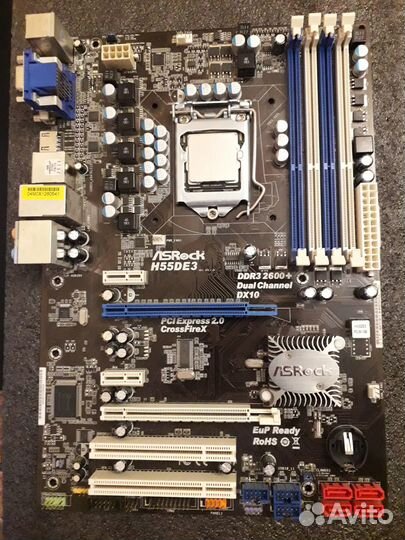 LGA 1156 ASRock H55DE3 + i5 750