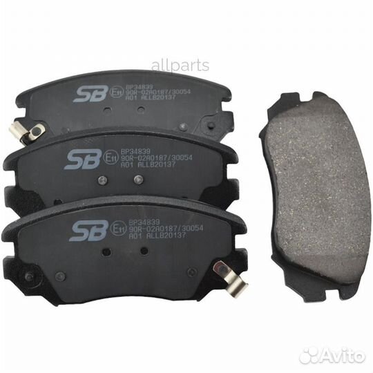 SB nagamochi BP34839 Колодки тормозные дисковые пе