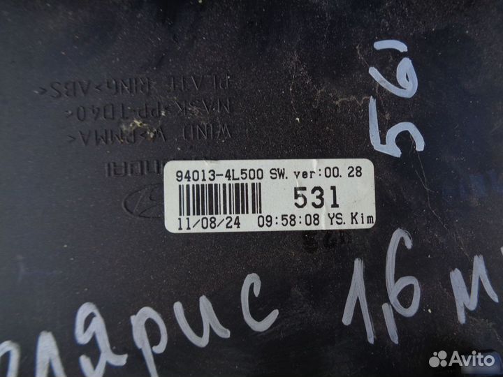 Панель приборов Hyundai Solaris 2010-2016