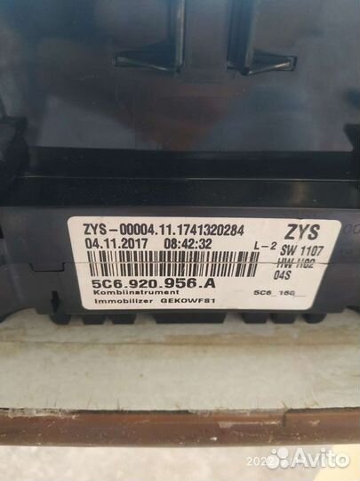 Щиток приборов volkswagen jetta 2017г