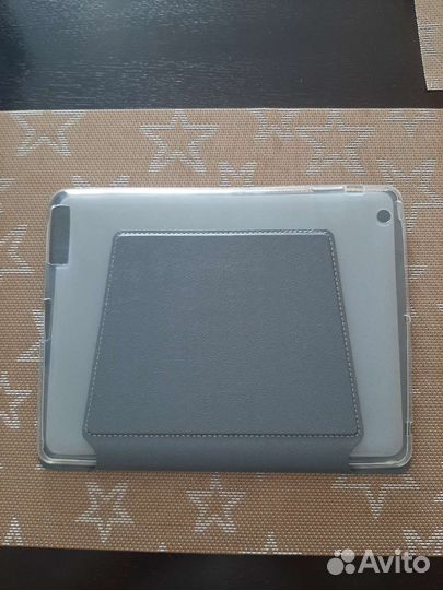 Чехол книжка для планшета iPad 3/4 цвет серый