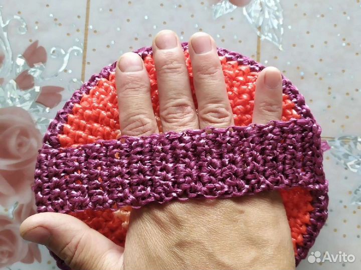 Круглая мочалка