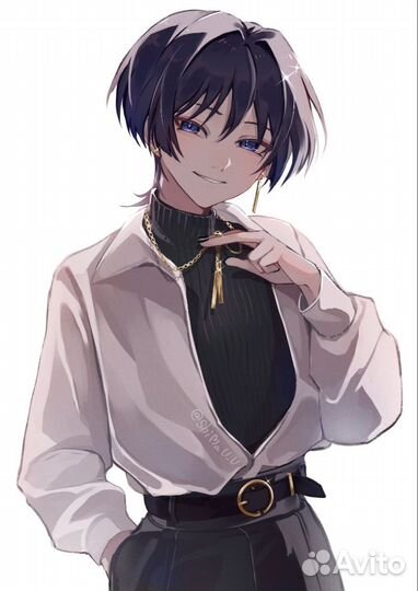 Косплей скарамучча (парик)