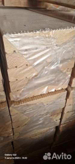 Палубная доска (глаткая)(вилвет)из лиственницы 25