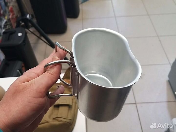 Котелок с флягой армейский