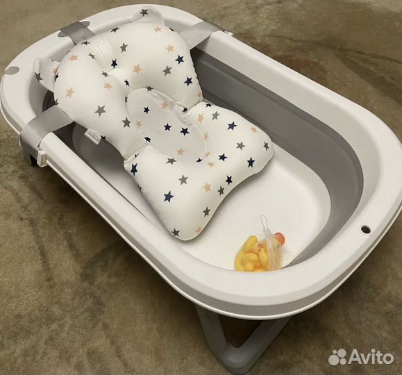 Складная детская ванночка wimi с матрасиком