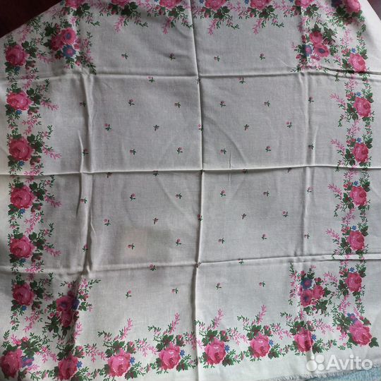 Павловопосадский платок, СССР, с розами