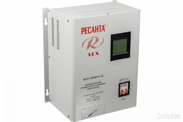 Стабилизатор напряжения Ресанта асн 12000 Н/1-Ц Lu