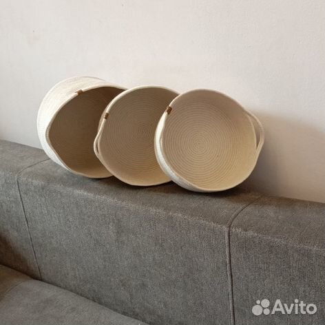 Набор корзин для хранения хлопок