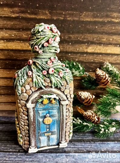 Бутылка подарочная новогодняя праздничная