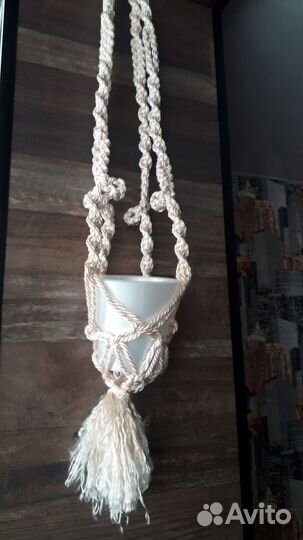 Подвес для цветов макраме