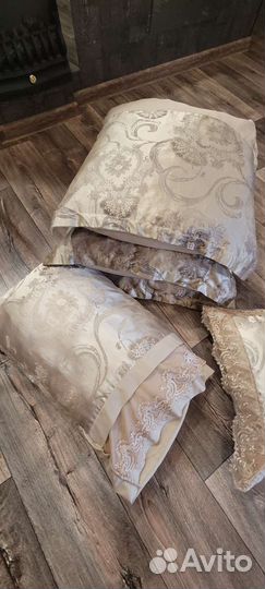 Одеяло и подушки плед бу