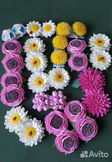 Бантики для волос.Ручная работа