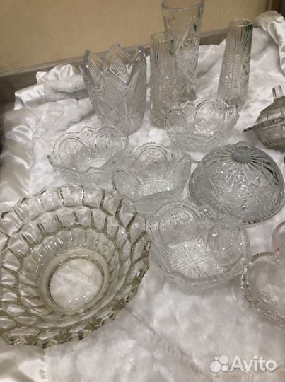 Хрустальная посуда ваза хрустальная СССР