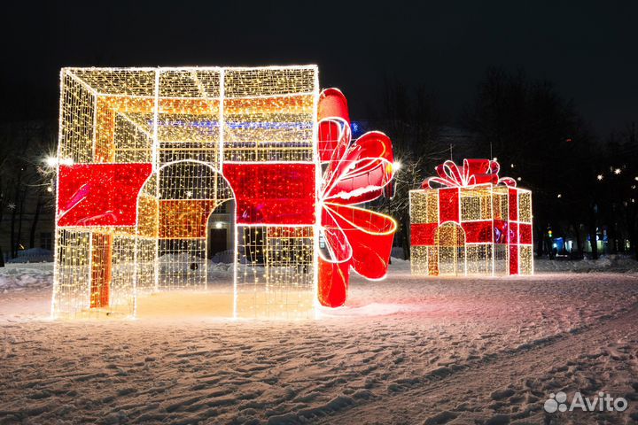 Уличные световые фигуры для оформления города