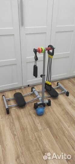 Комплект для фитнеса тренажер гиря эспандеры