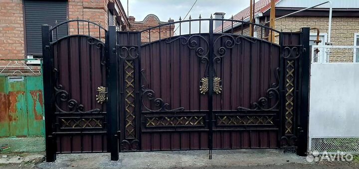 Ворота кованые # 4. Установка. Автоматика