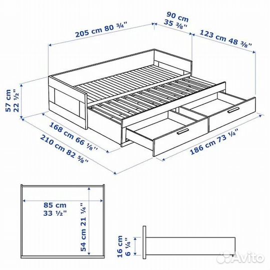 Раздвижная кровать IKEA бременс