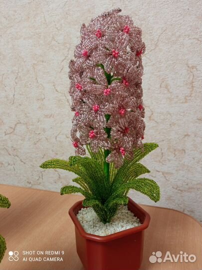 Цветы из бисера Гиацинт