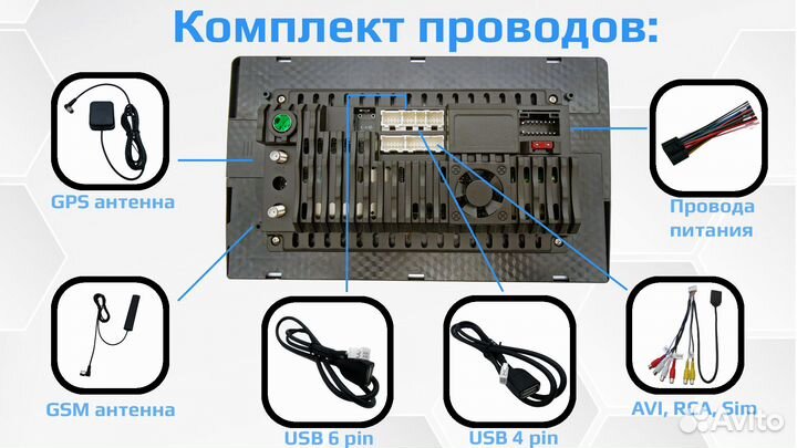 Магнитола Android TS-18 2din 9 дюймов 4G 3GB+32GB