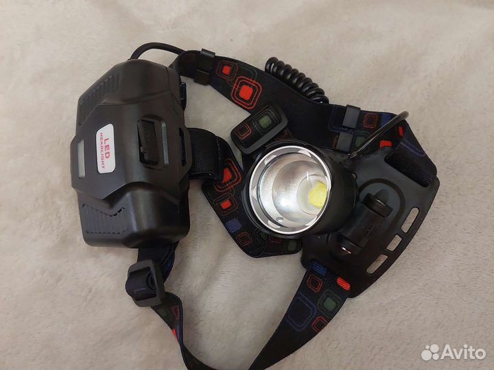 Налобный фонарь аккумуляторный