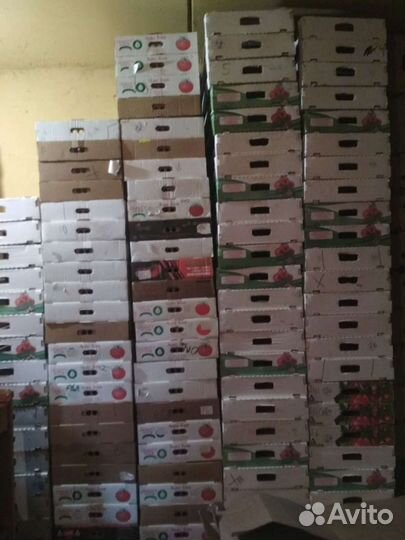 Коробки картонные б/у для овощей и фруктов