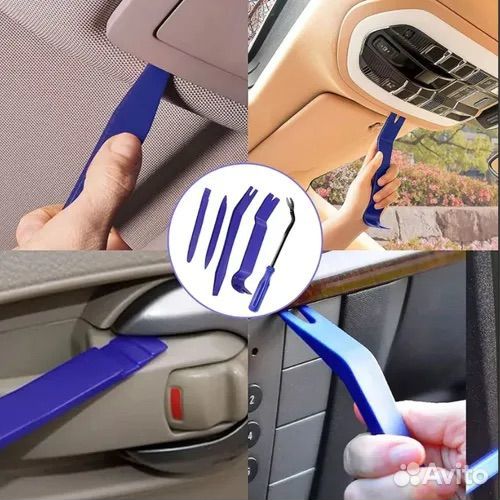 Съемники обшивки салона, клипс, пистонов для авто