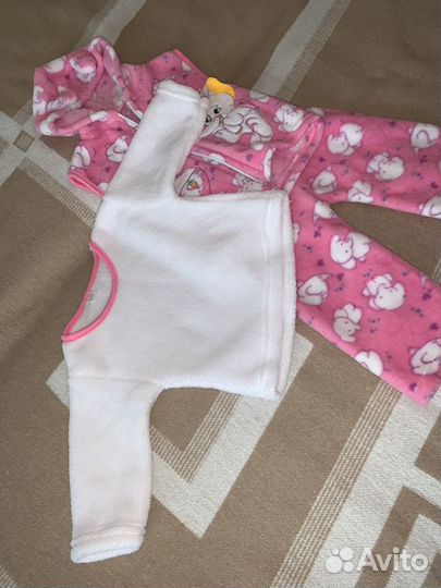 Теплый костюм для девочки