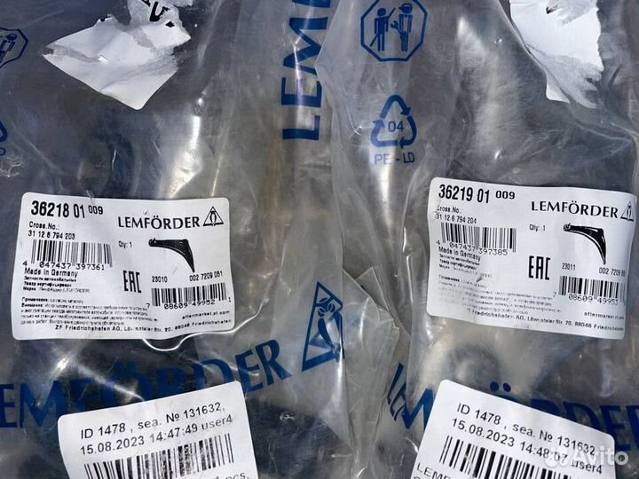 Рычаг передний BMW 5 F10 6 F13 3621801 3621901