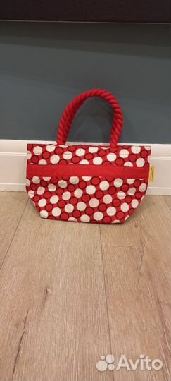 Сумка Красная в горошек белый