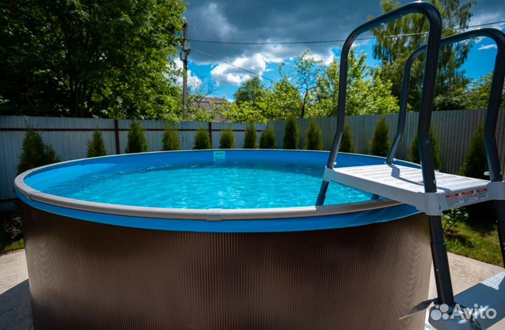Каркасный бассейн морозоустойчивый 4,57х1,25 м