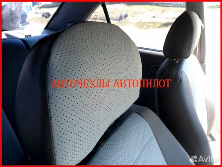 Чехлы Автопилот Hyundai Accent из экокожи