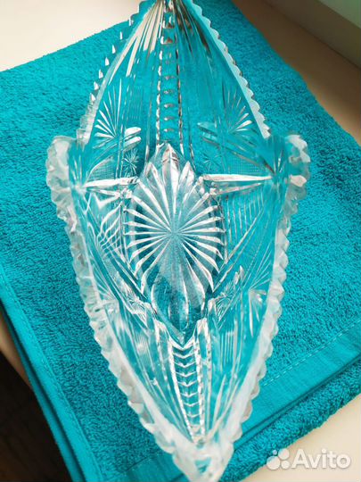 Ваза хрустальная ладья ссср,для творчества