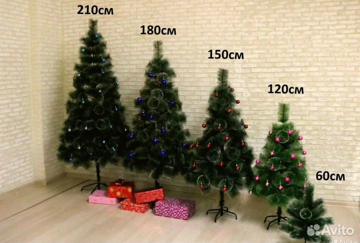 Эко Елки с настоящими шишками