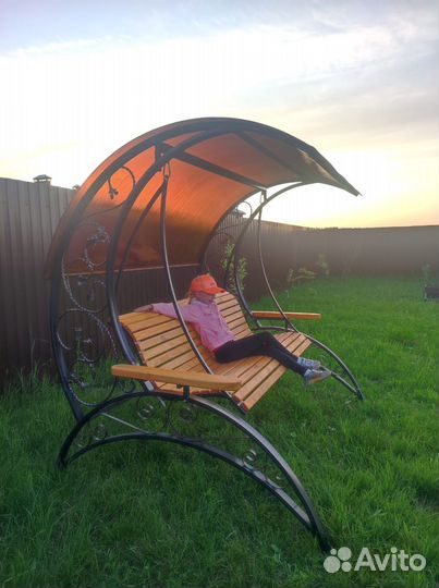 Садовая навесная качель 