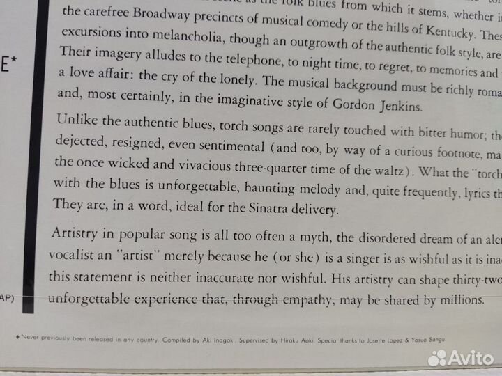 Jazz: Frank Sinatra - All Alone LP 1962 Japan SS